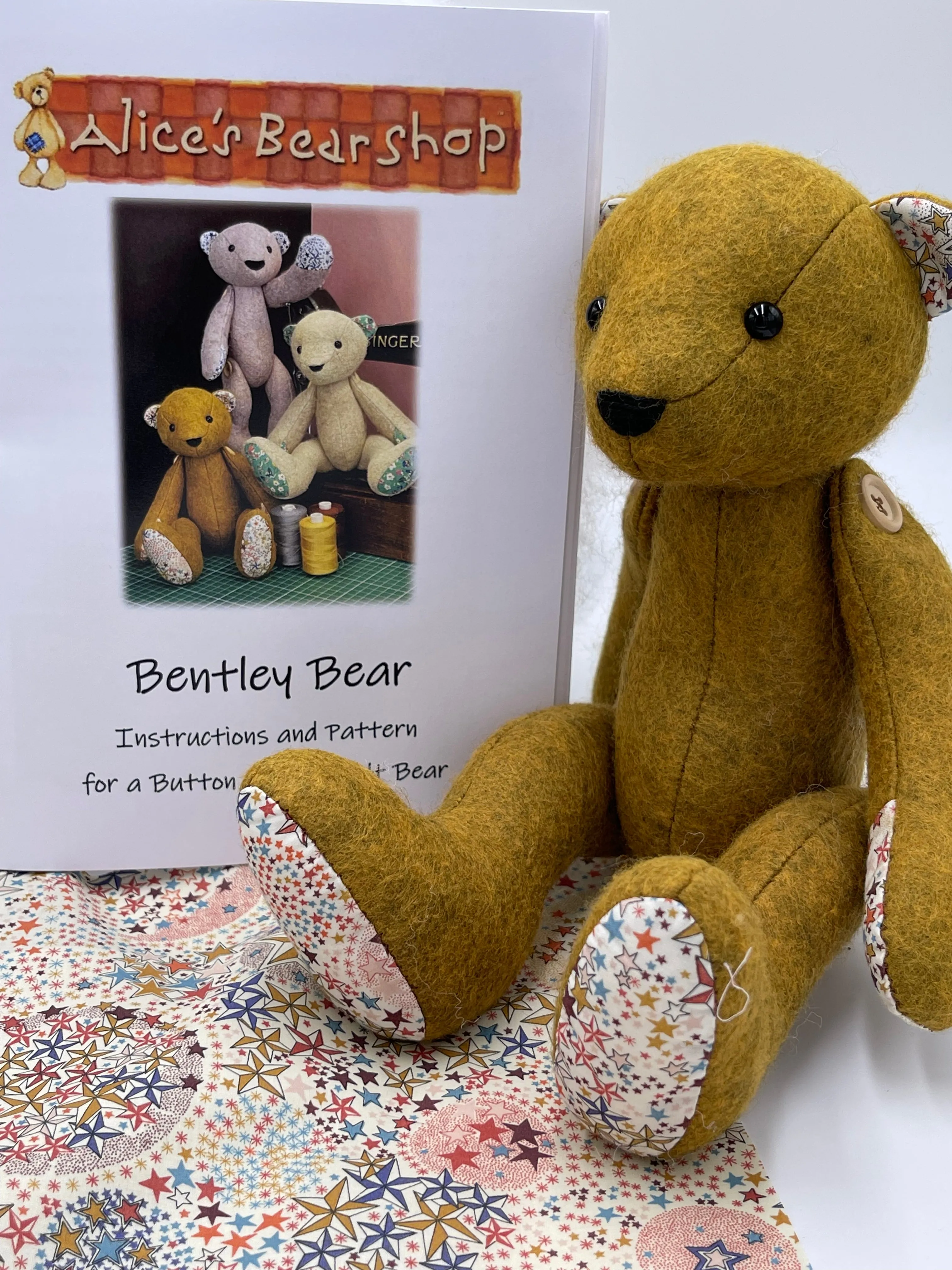 -KIT* Bentley Bear Felt Kit - Button Jointed - 3 Colour Options
