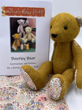 -KIT* Bentley Bear Felt Kit - Button Jointed - 3 Colour Options