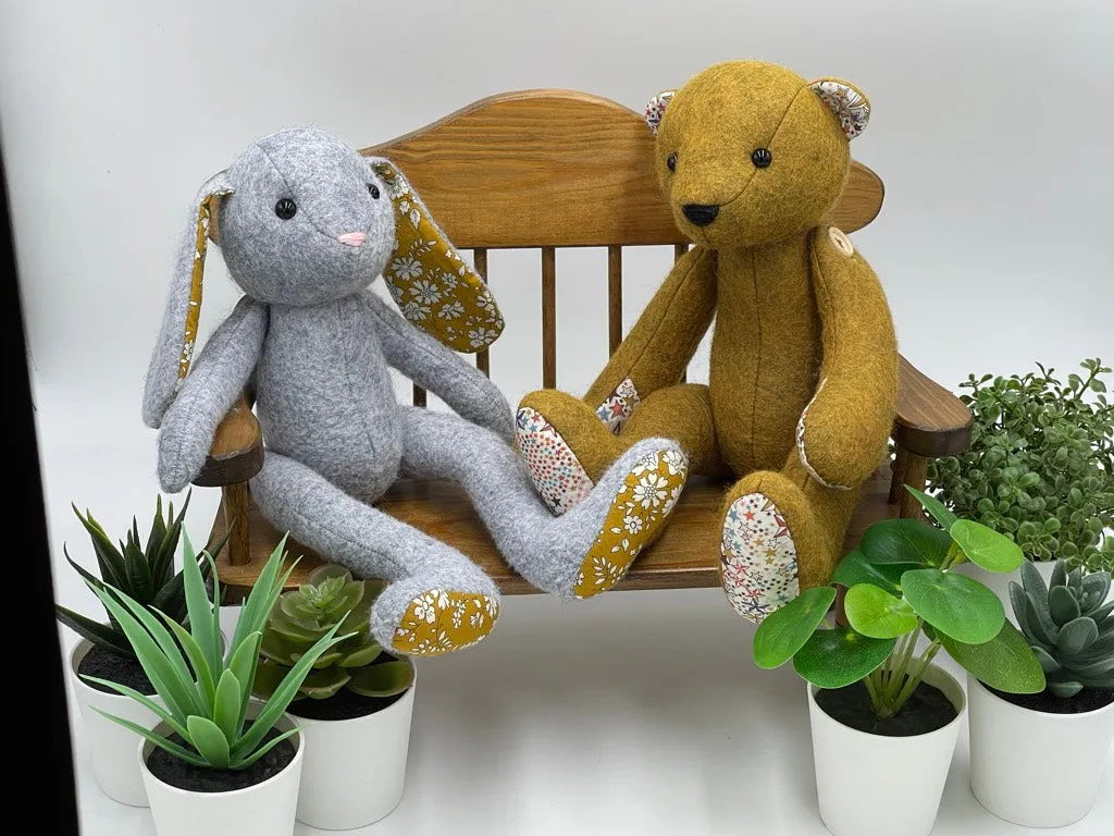 -KIT* Bentley Bear Felt Kit - Button Jointed - 3 Colour Options