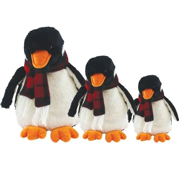 10" Christmas Penguin Plush Bear