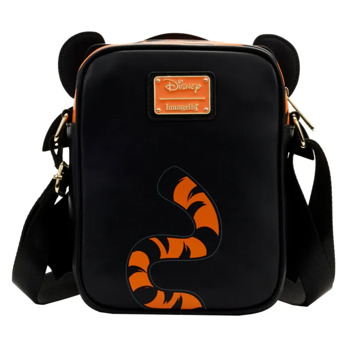 8" Disney Halloween : Winnie the Pooh - Tigger Vampire Cosplay Glow in the Dark Faux Leather Passport Bag Loungefly