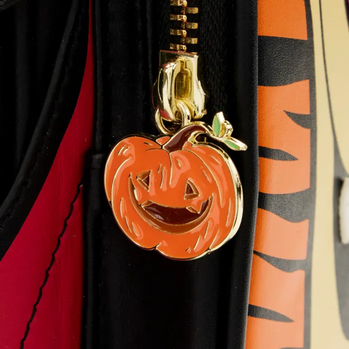 8" Disney Halloween : Winnie the Pooh - Tigger Vampire Cosplay Glow in the Dark Faux Leather Passport Bag Loungefly