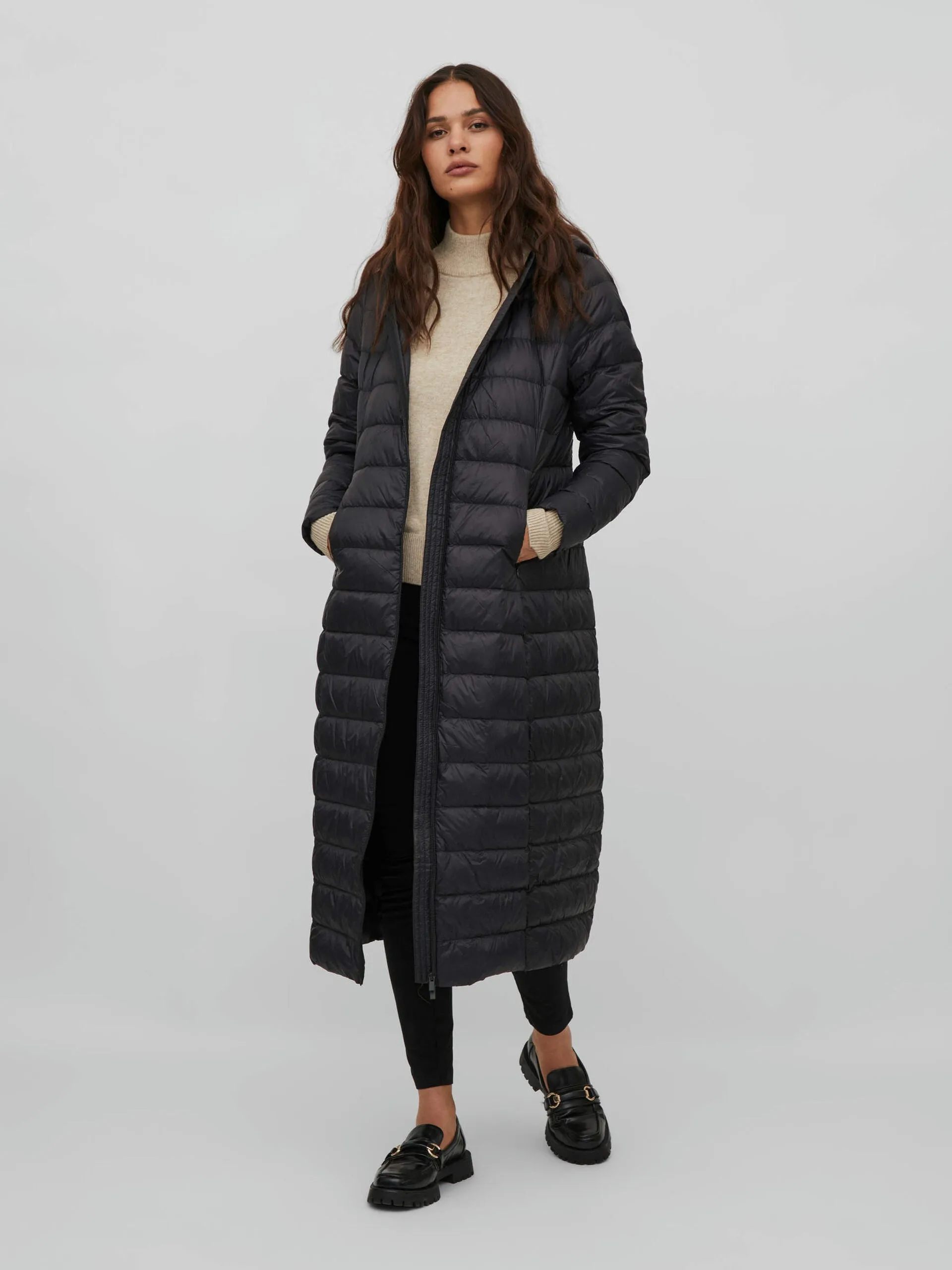 ANYA LONG DOWN COAT (BLACK)