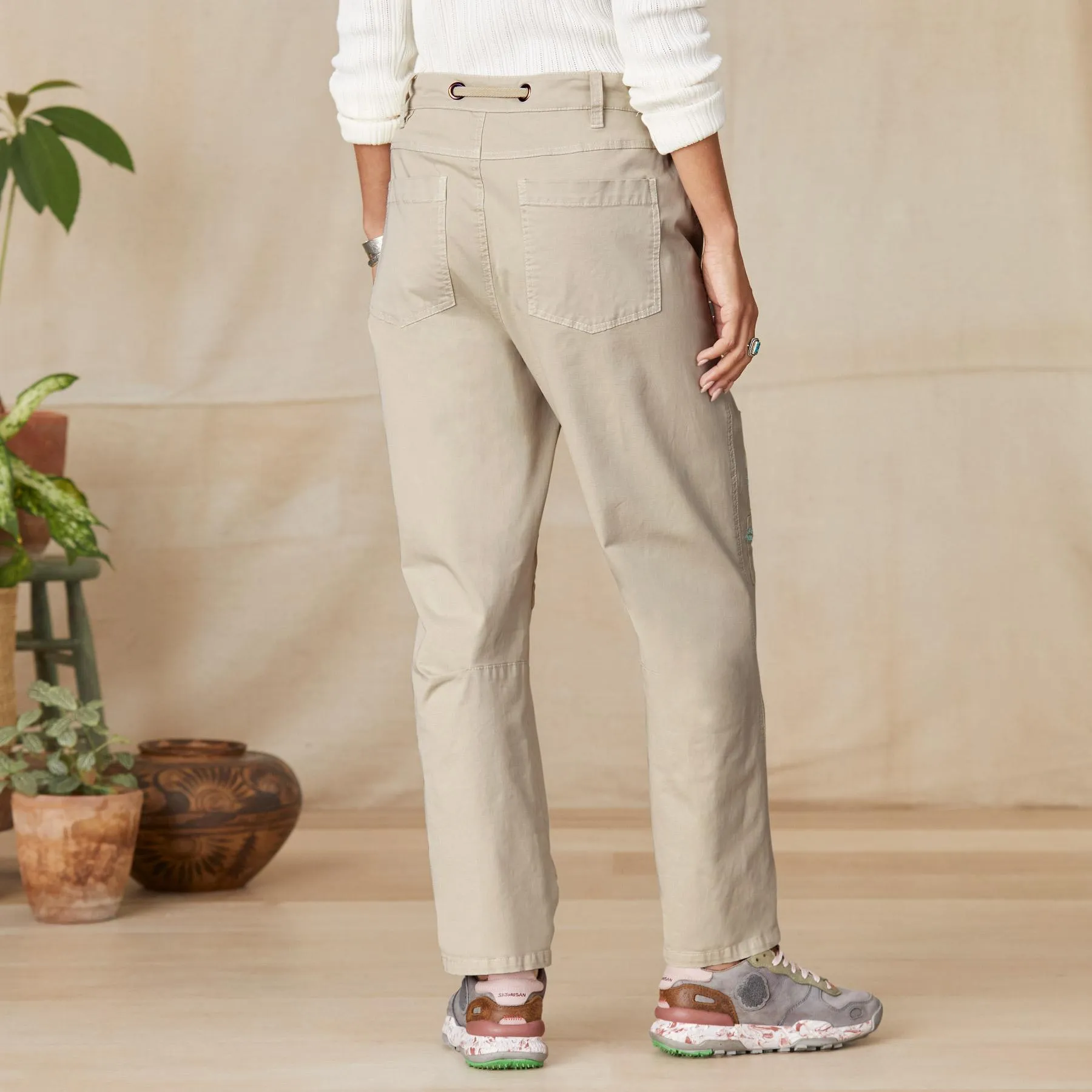Ariel Embroidered Pants, Petite