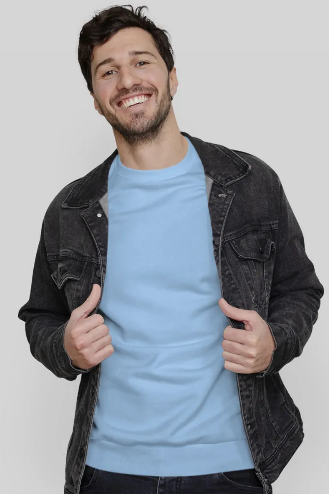 Baby Blue Sweatshirt for men