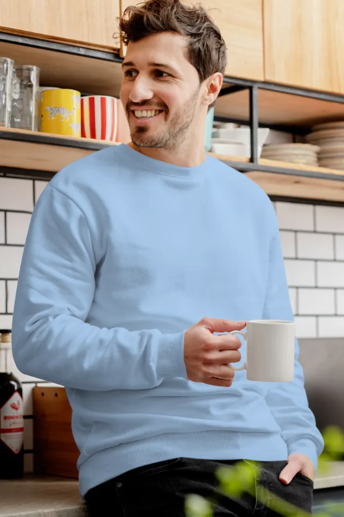 Baby Blue Sweatshirt for men
