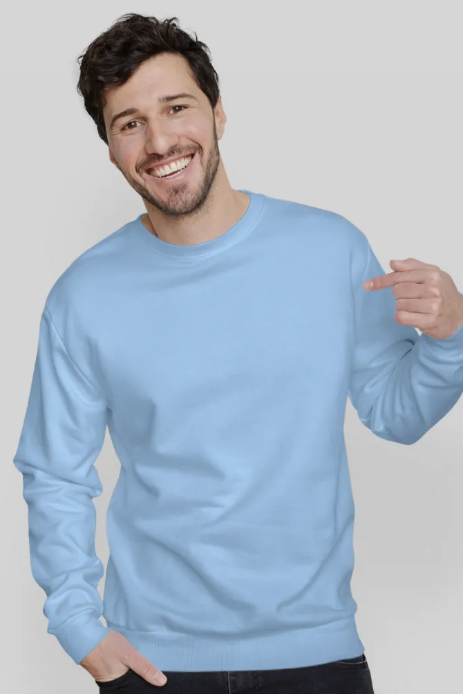 Baby Blue Sweatshirt for men