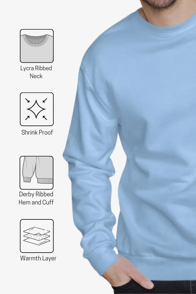 Baby Blue Sweatshirt for men