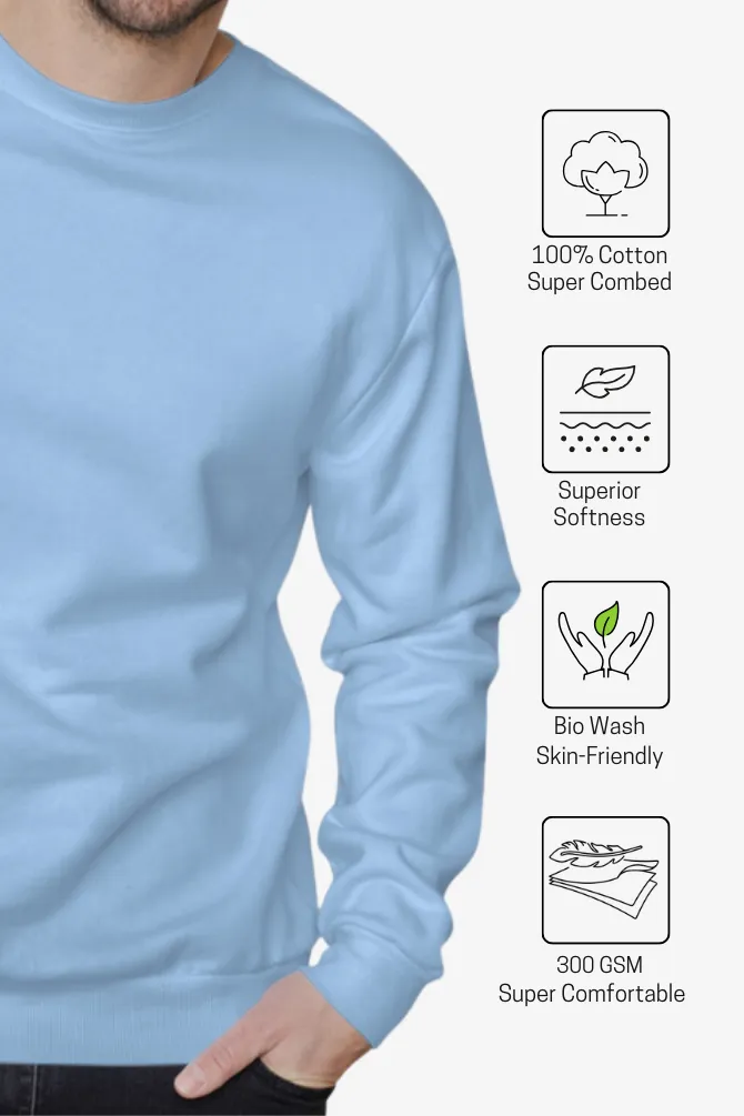 Baby Blue Sweatshirt for men