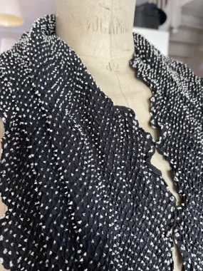 Bandhani Thousand Dot Silk Scarf - Night