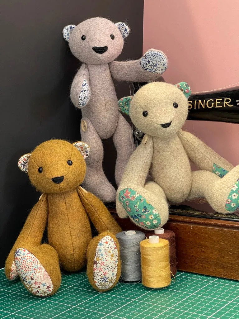 Bentley Bear Pattern and A5 Instruction Booklet - 28cm when made