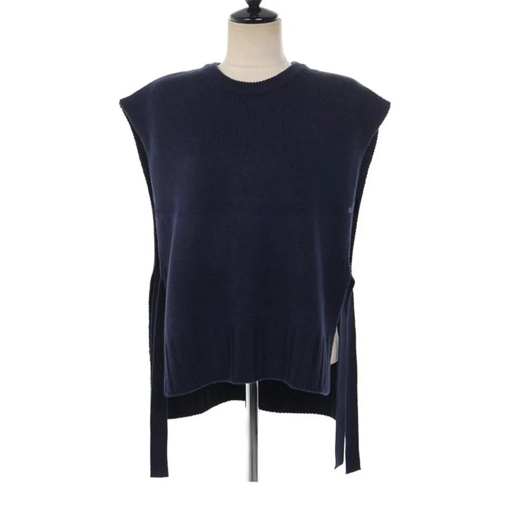 ChicMy-Fall Outfits  New Loose Sleeveless Sweater Spring Autumn Women Vest Sweaters Knitting Vest Joker Knitted Vest Wool Oversize Girls Pullover