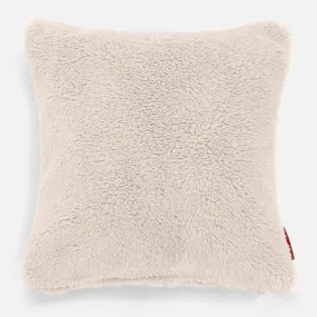 Decorative Cushion Cover 47 x 47cm - Teddy Faux Fur Cream