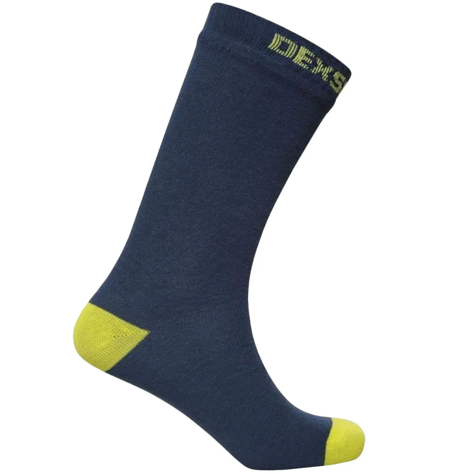 DexShell Ultra Thin Waterproof Crew Socks - Navy/Lime