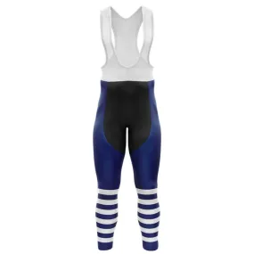 Half Stripes Bib Pants (BLUE)
