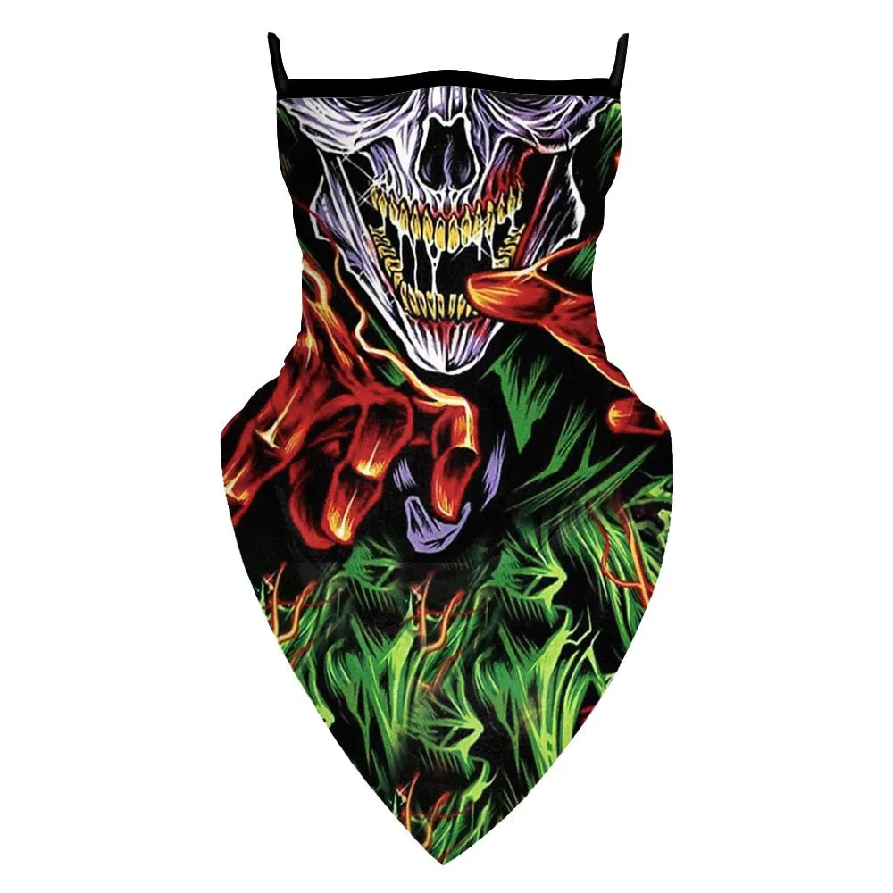 Halloween Scary Witch Vampire Skull Demon Devil Motorcycle Cycling Neck Scarf Masks Indian Bandana Headband Cosplay Balaclava