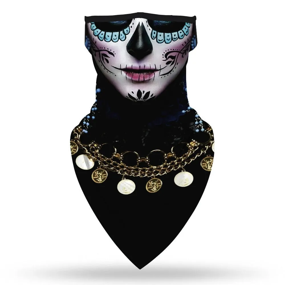 Halloween Scary Witch Vampire Skull Demon Devil Motorcycle Cycling Neck Scarf Masks Indian Bandana Headband Cosplay Balaclava
