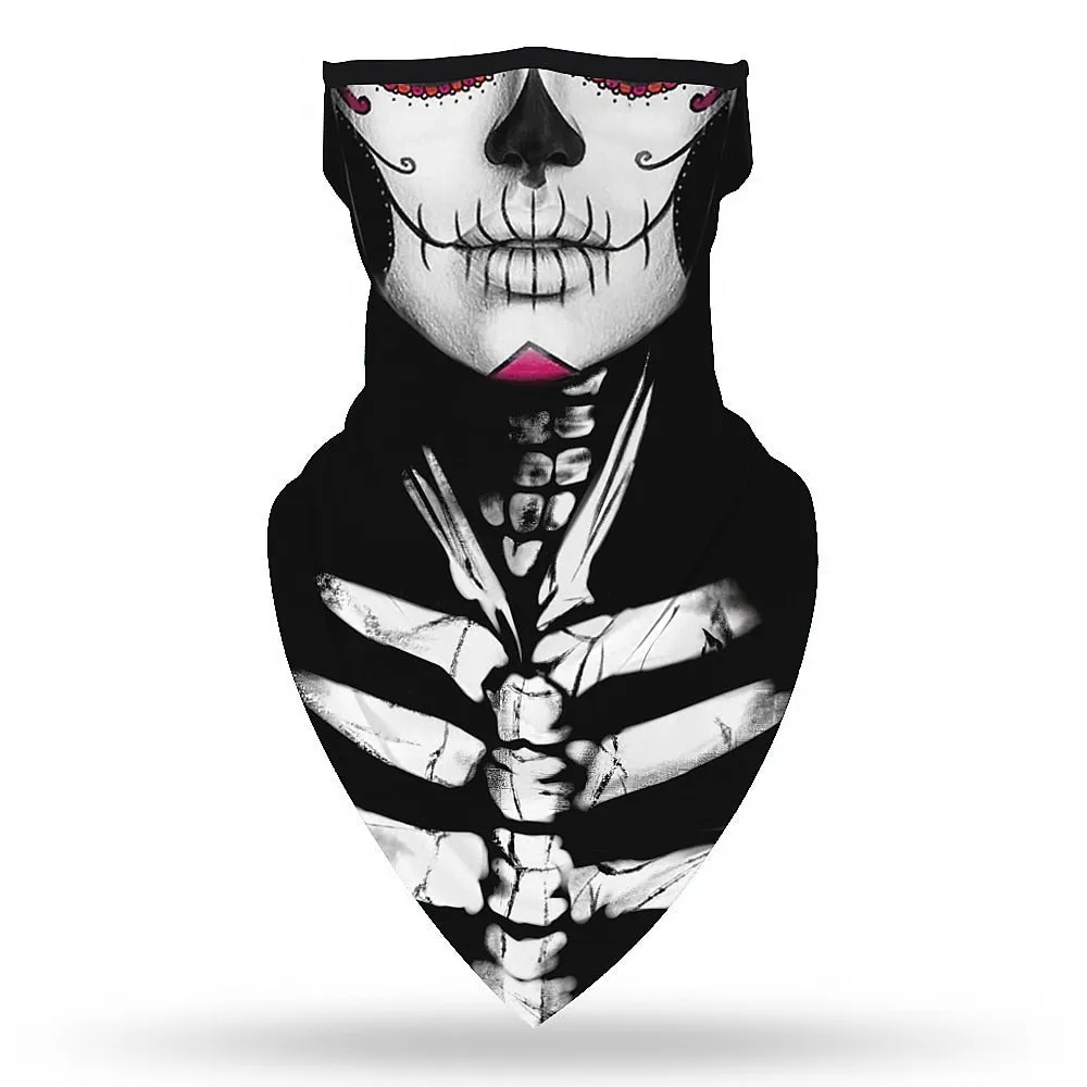 Halloween Scary Witch Vampire Skull Demon Devil Motorcycle Cycling Neck Scarf Masks Indian Bandana Headband Cosplay Balaclava