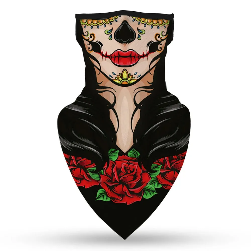 Halloween Scary Witch Vampire Skull Demon Devil Motorcycle Cycling Neck Scarf Masks Indian Bandana Headband Cosplay Balaclava
