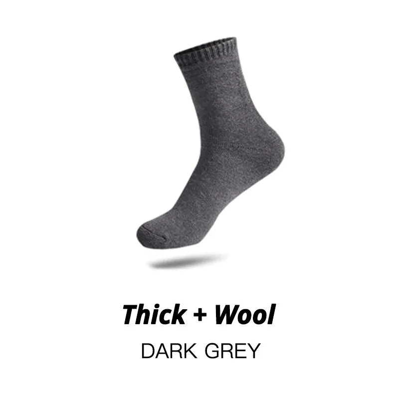 HSS Brand Thicken Men's Cotton Socks Keep Warm Floor Fluffy Socks Thermal Solid Color Winter Thick Socks For Man High Quality