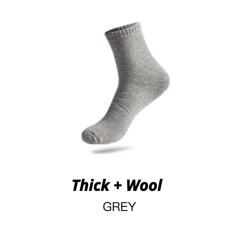 HSS Brand Thicken Men's Cotton Socks Keep Warm Floor Fluffy Socks Thermal Solid Color Winter Thick Socks For Man High Quality