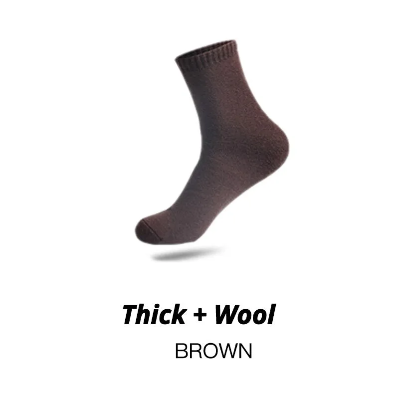 HSS Brand Thicken Men's Cotton Socks Keep Warm Floor Fluffy Socks Thermal Solid Color Winter Thick Socks For Man High Quality