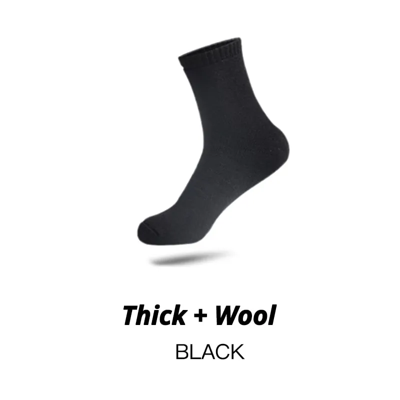 HSS Brand Thicken Men's Cotton Socks Keep Warm Floor Fluffy Socks Thermal Solid Color Winter Thick Socks For Man High Quality
