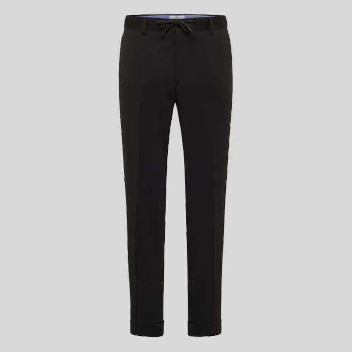 Jersey Drawstring Chinos - Dark Navy