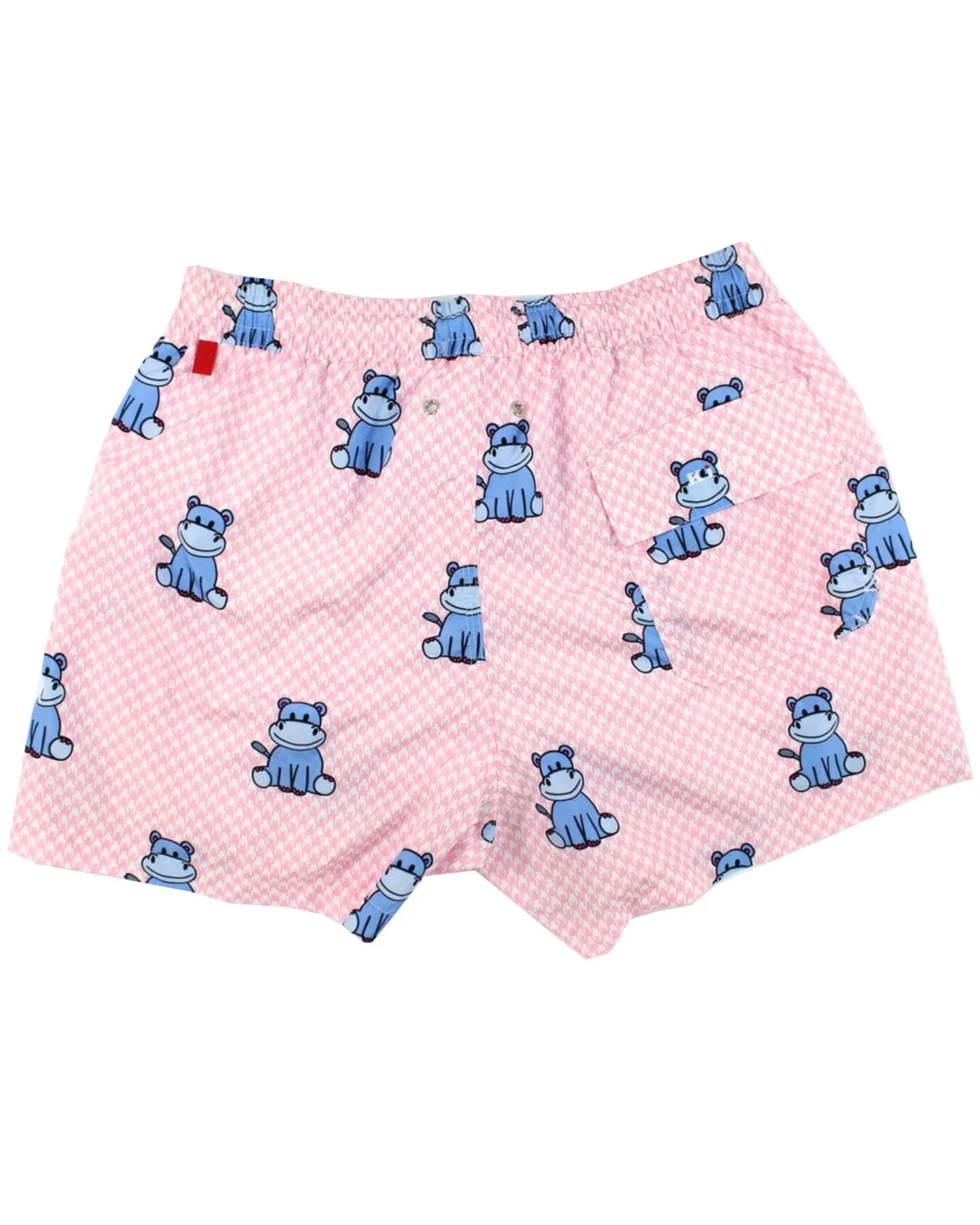 Kiton Swim Shorts S Pink Hippo Novelty - Men Swimwear SALE