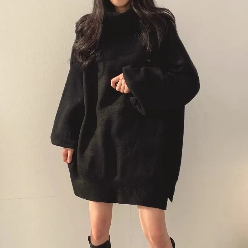 Lazy Style Loose Sweater Dress