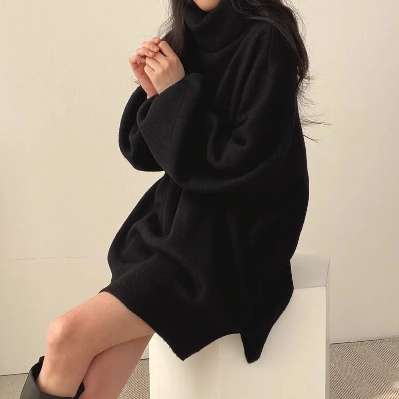 Lazy Style Loose Sweater Dress