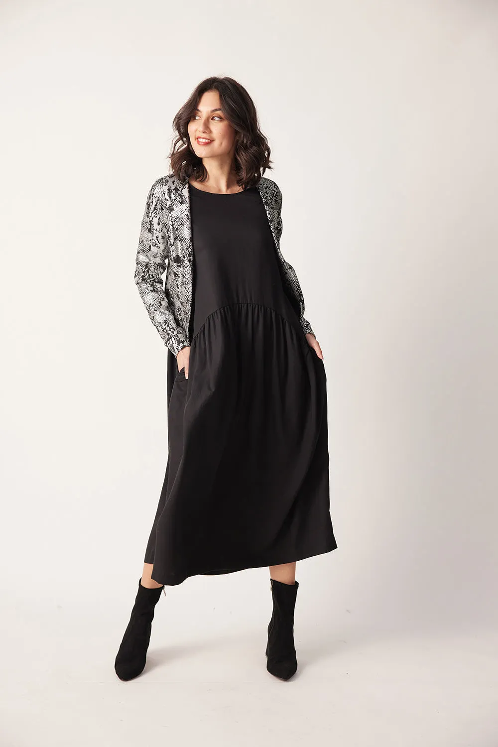 Lemon Tree Samina Jacket - Silver Snakeskin
