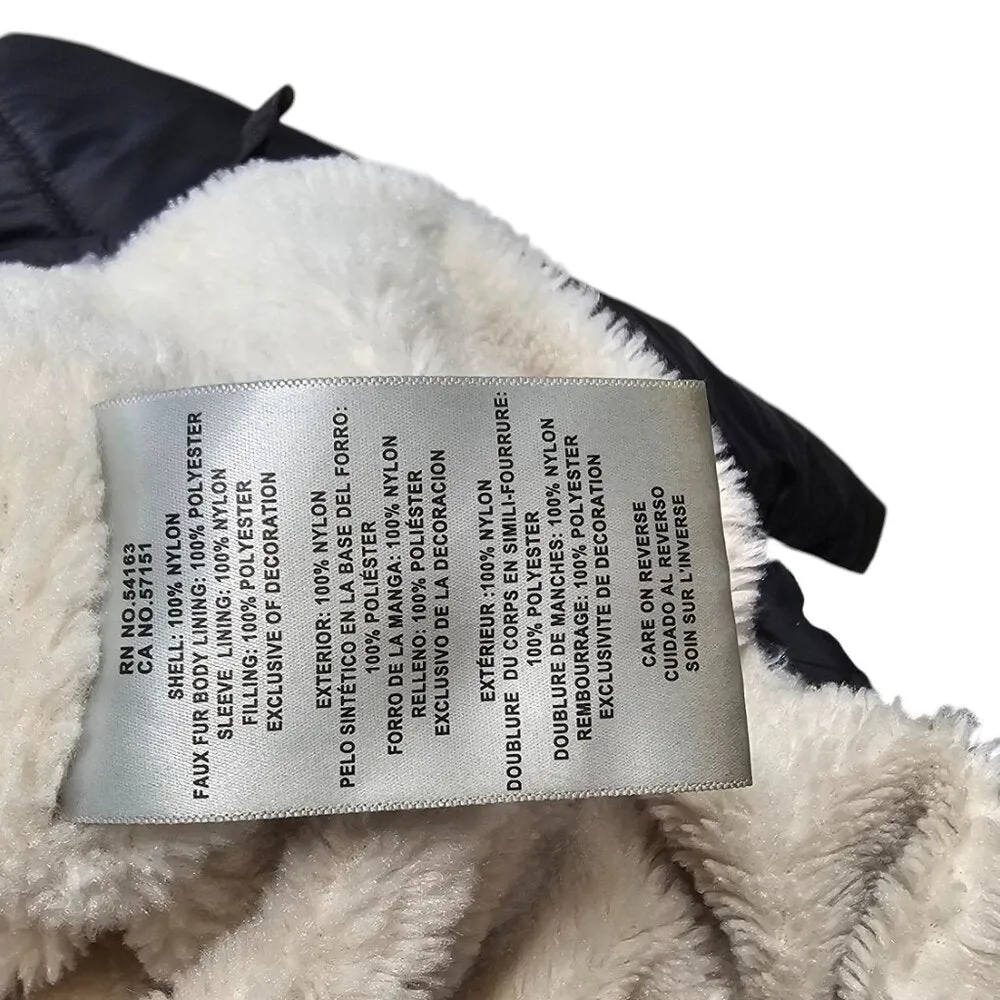 Levi's Womens Faux Shearling Lined Nylon Puffer Jacket