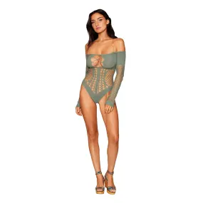 Long Sleeve Teddy - One Size - Sage