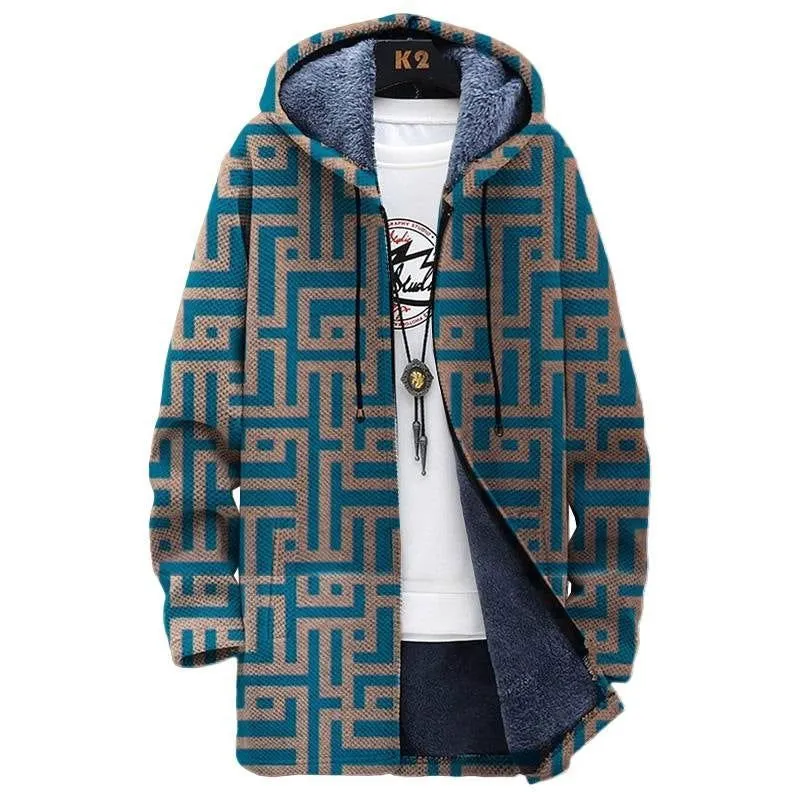 LovelyRLovely Men's Digital Printed Stand Collar Jacket