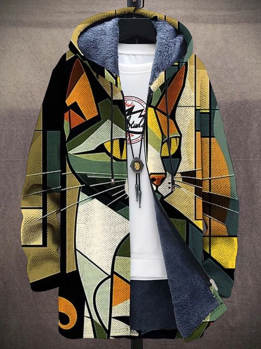 LovelyRLovely Men's Digital Printed Stand Collar Jacket