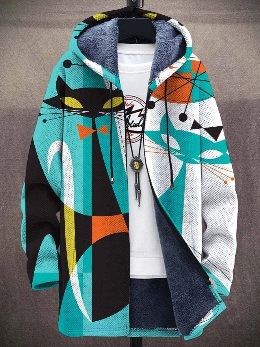 LovelyRLovely Men's Digital Printed Stand Collar Jacket