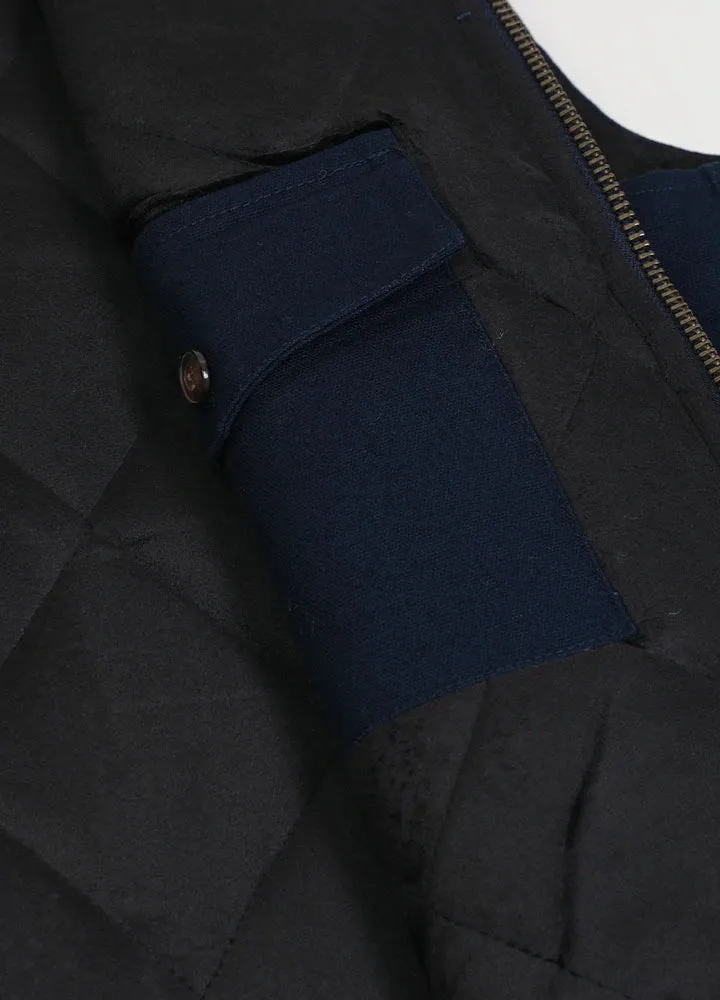 Men's Arctic Quilted Lined Washed Rugged Duck Canvas Work Vest,Zip Up