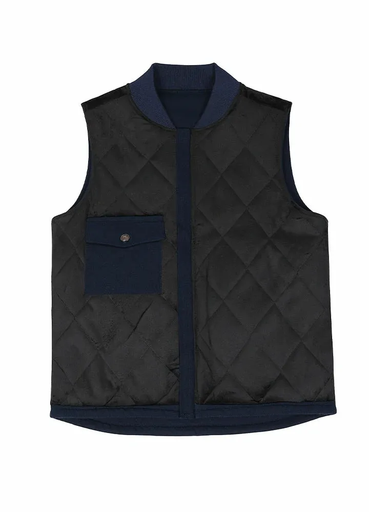 Men's Arctic Quilted Lined Washed Rugged Duck Canvas Work Vest,Zip Up