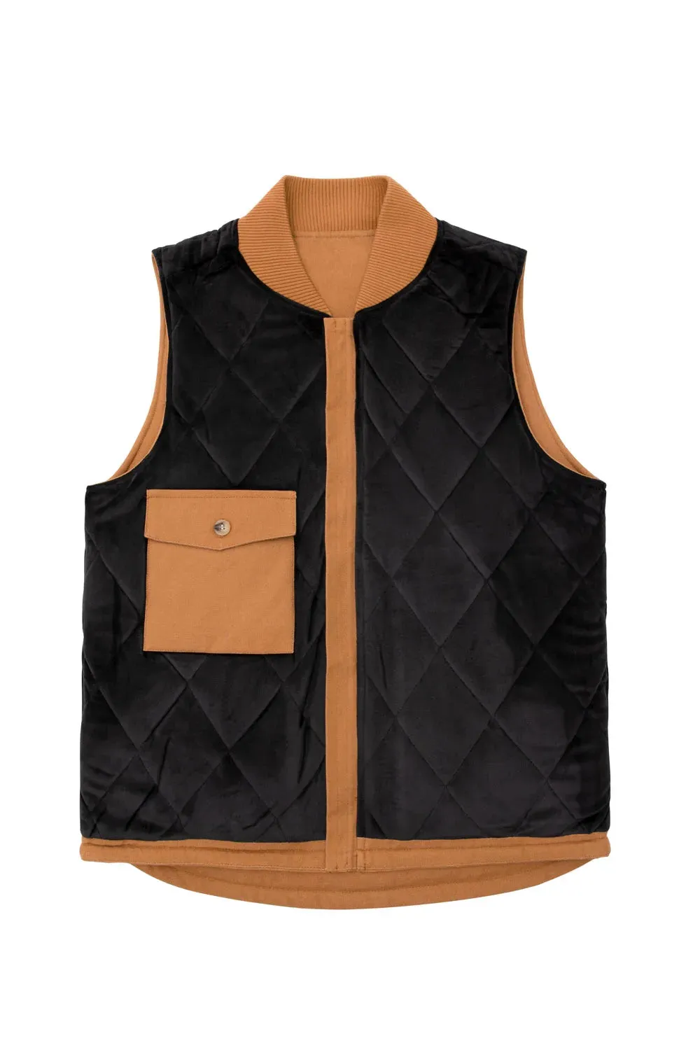 Men's Arctic Quilted Lined Washed Rugged Duck Canvas Work Vest,Zip Up