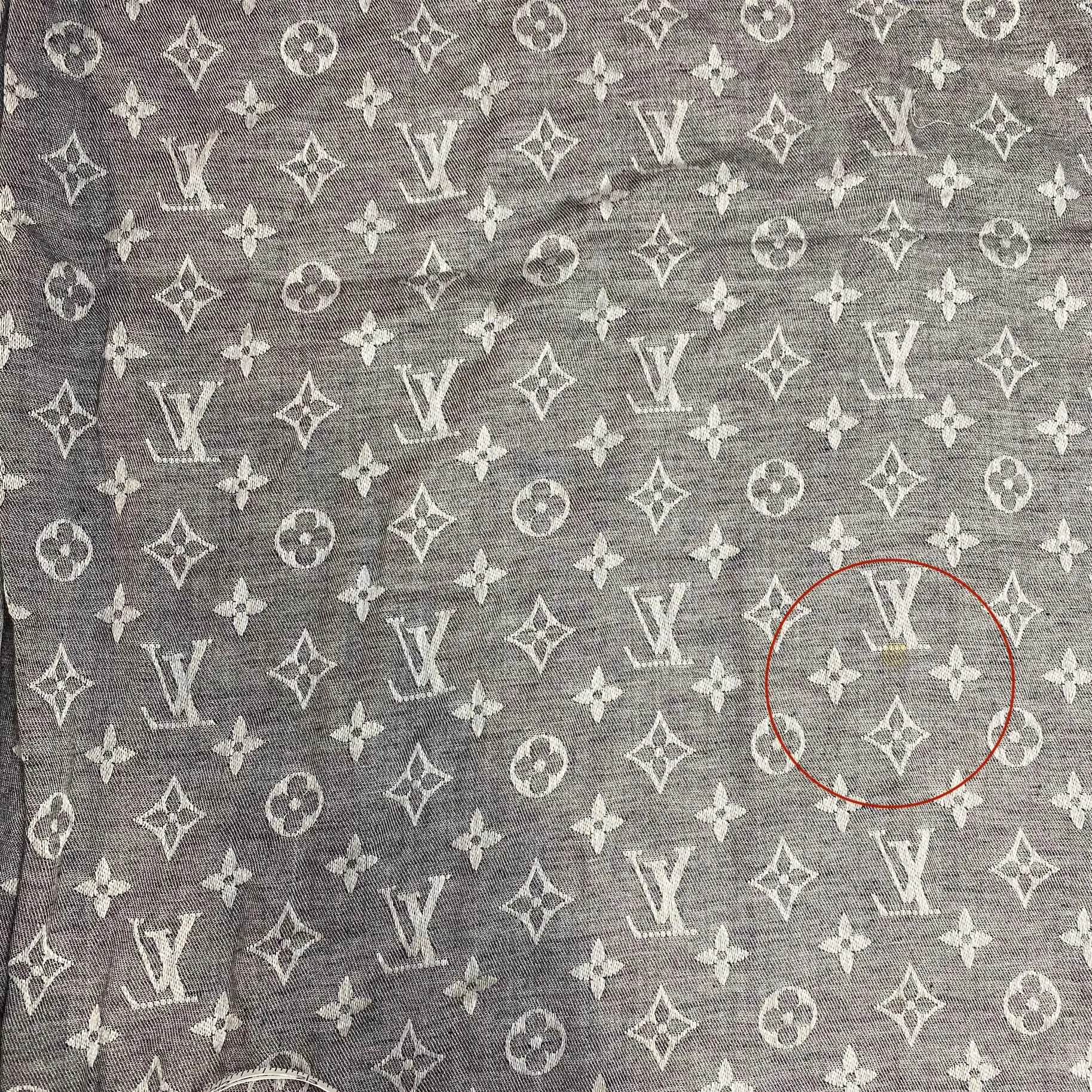 Men's Monogram Scarf Grey