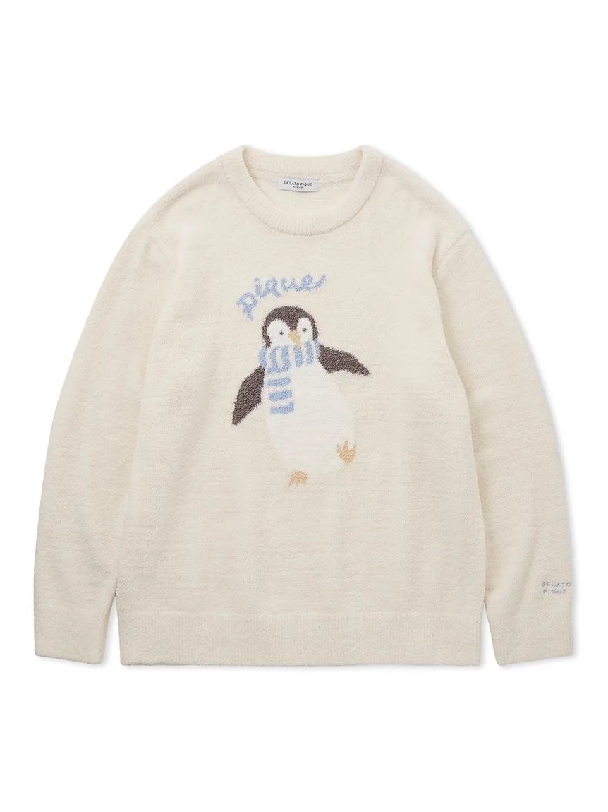 Mens Penguin Jacquard Pullover Sweater