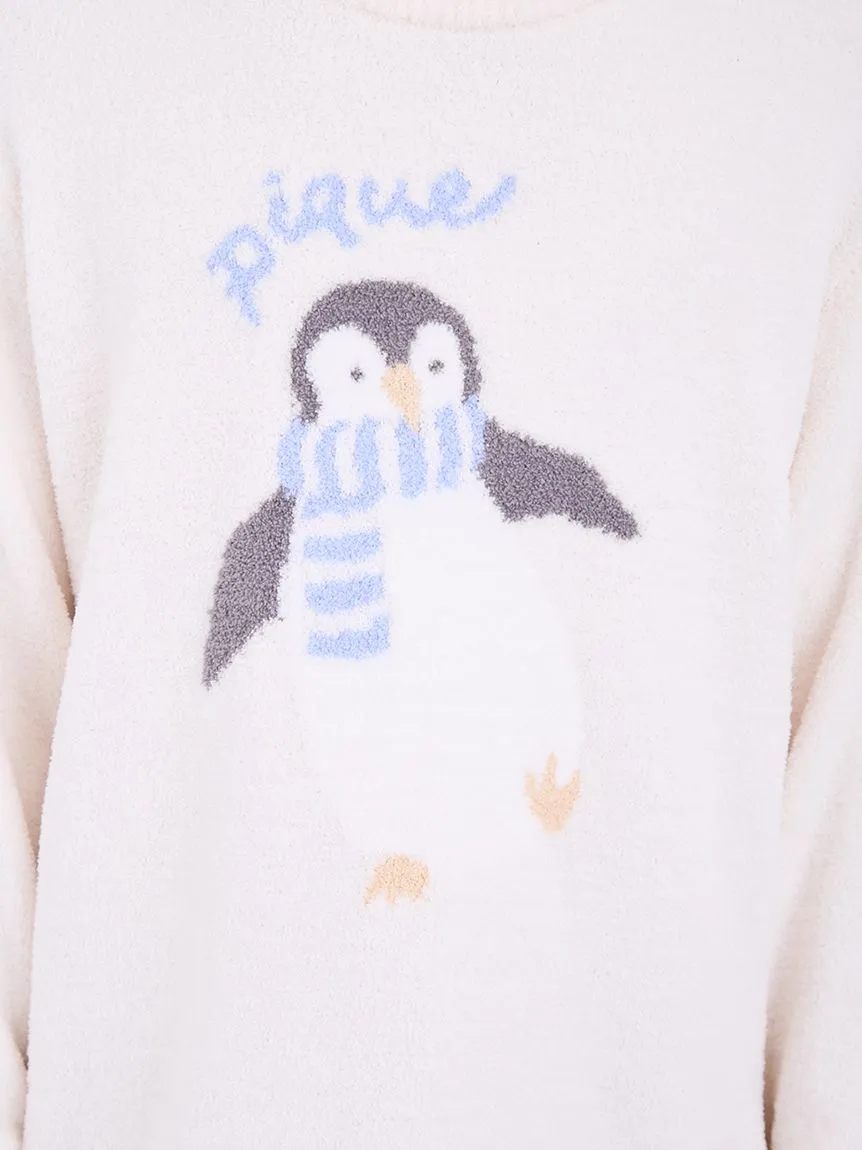 Mens Penguin Jacquard Pullover Sweater