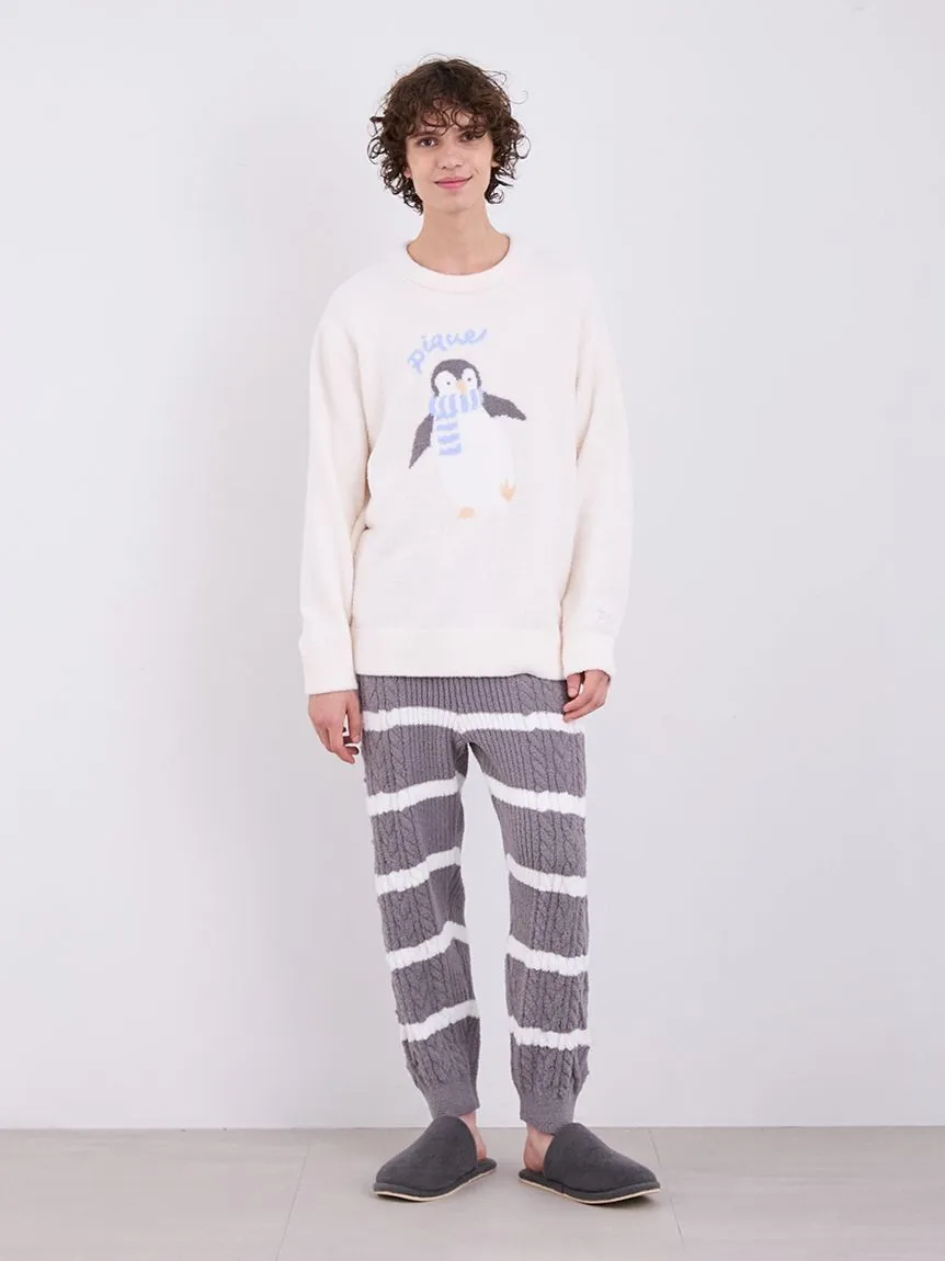 Mens Penguin Jacquard Pullover Sweater