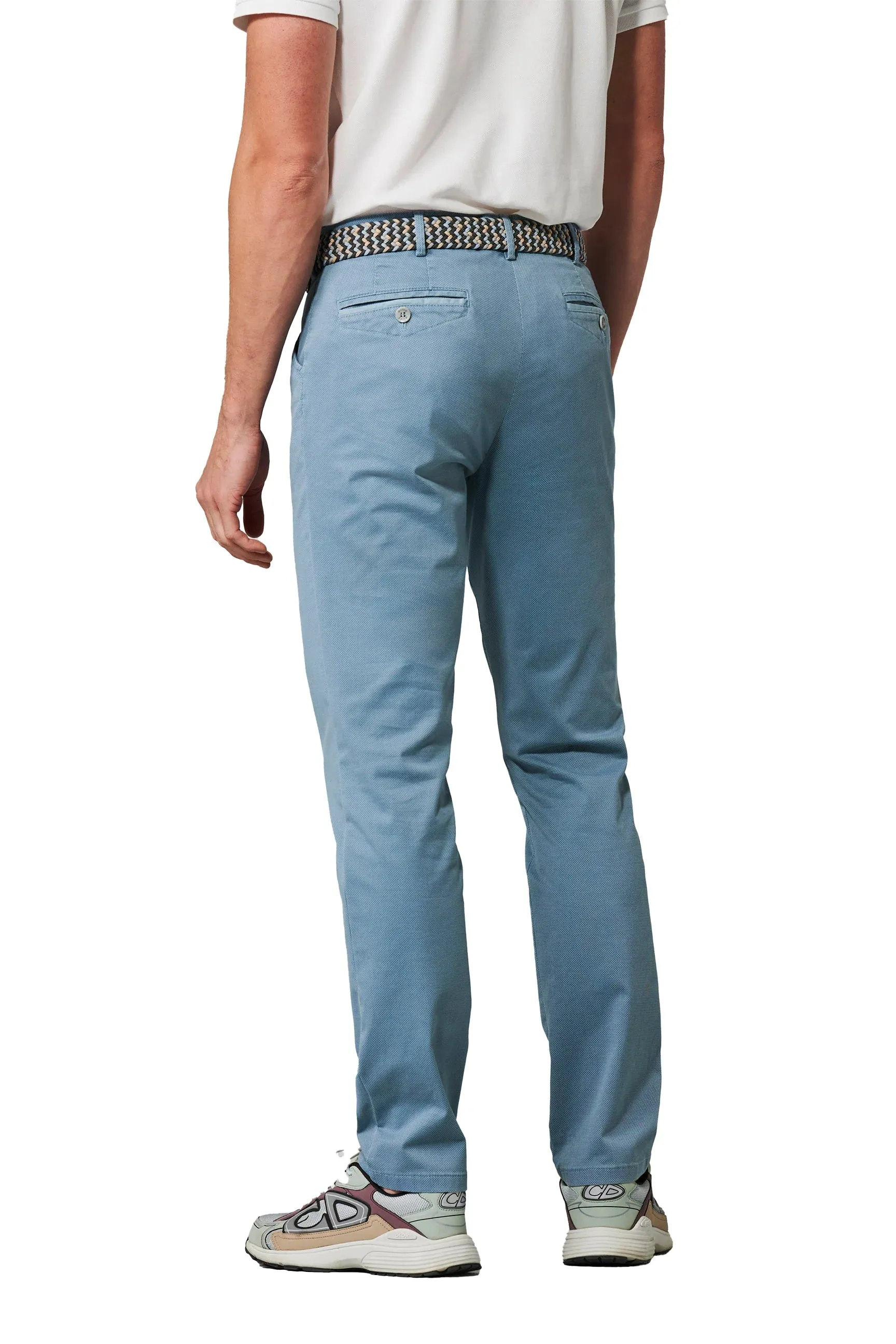 Meyer - Chicago Two-Tone Cotton Stretch, Light Blue