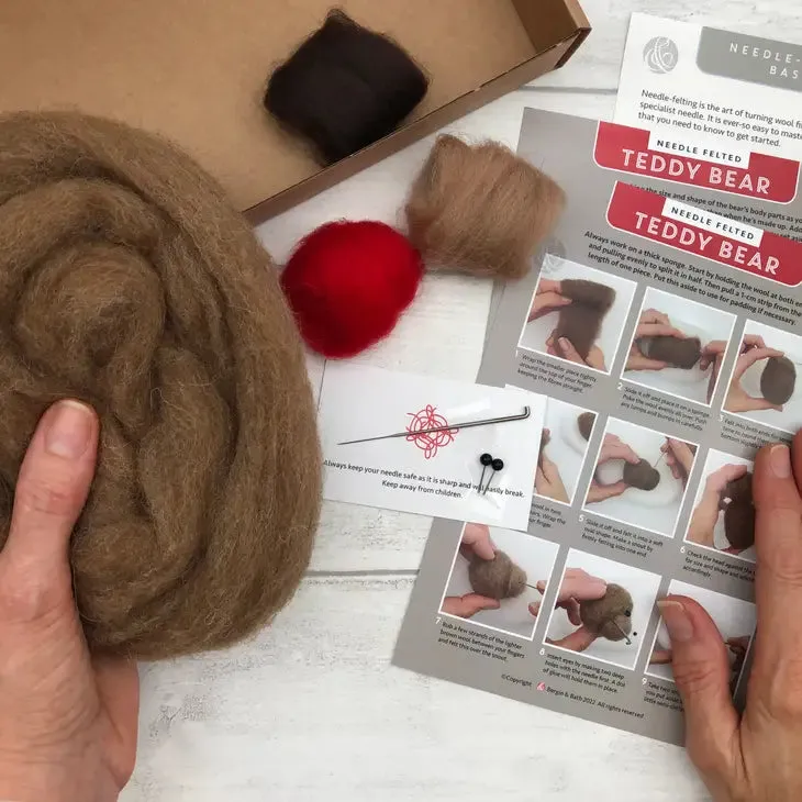 Needle Felting Kit / Teddy Bear