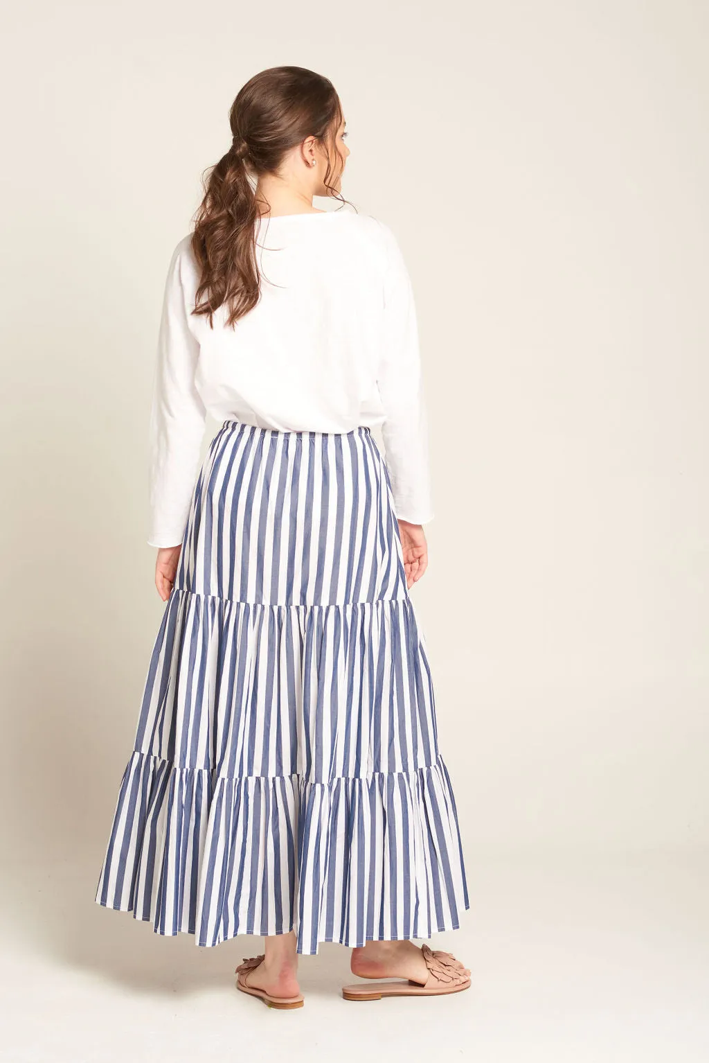 Olivia Skirt Navy/White