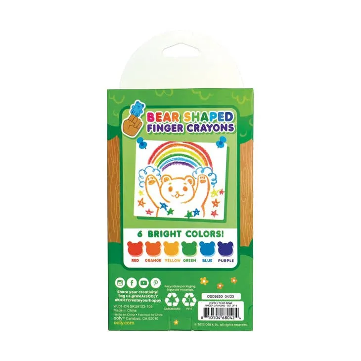 Ooly - 6 Crayons Ours || Ooly - 6 Bear Pencils