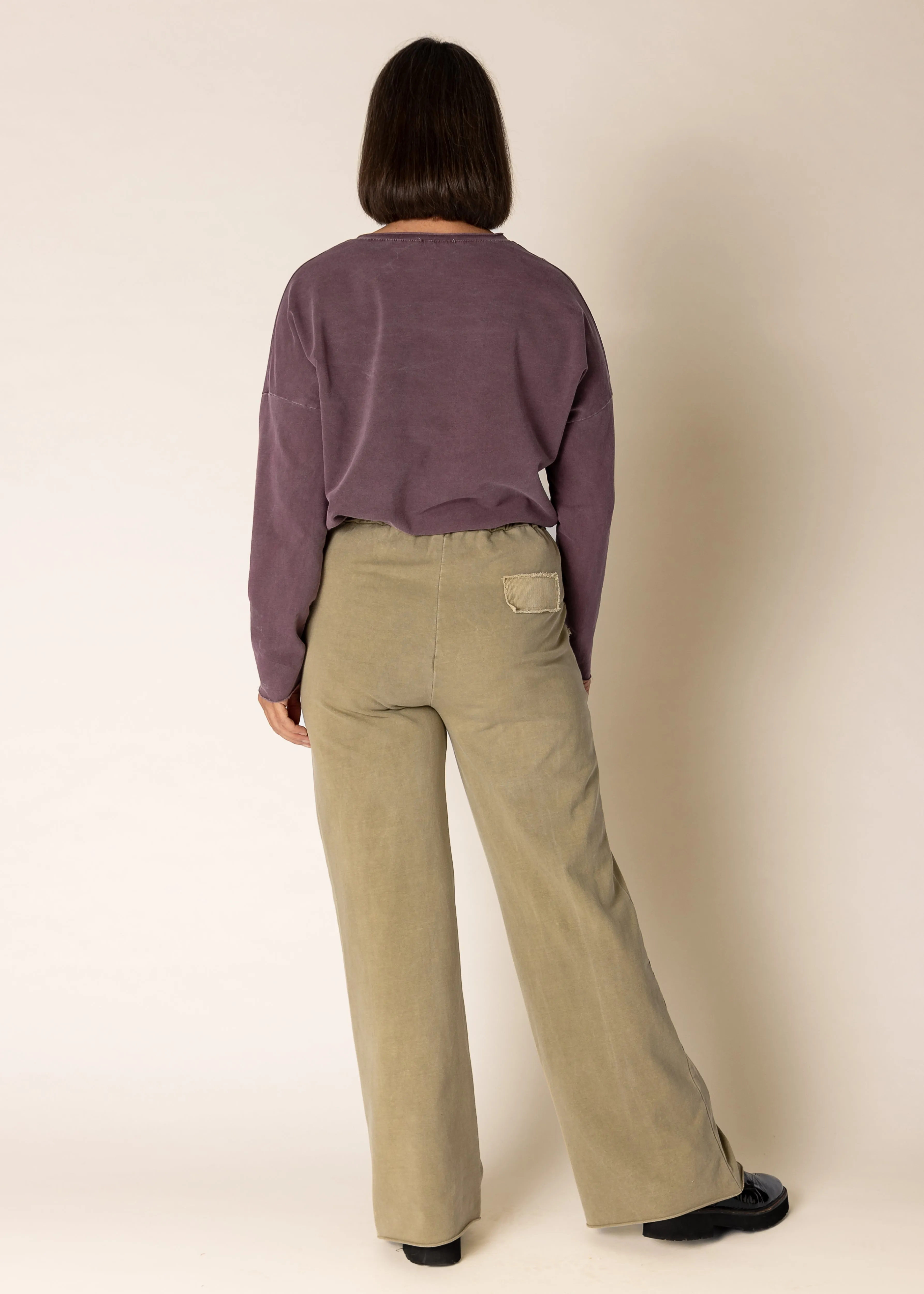 Phebe Pants in Green Olive