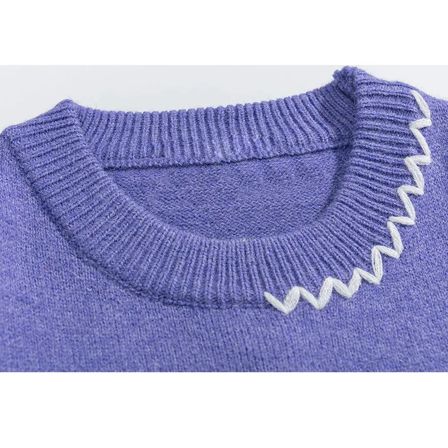 Scarf Rabbit Pattern Sweater